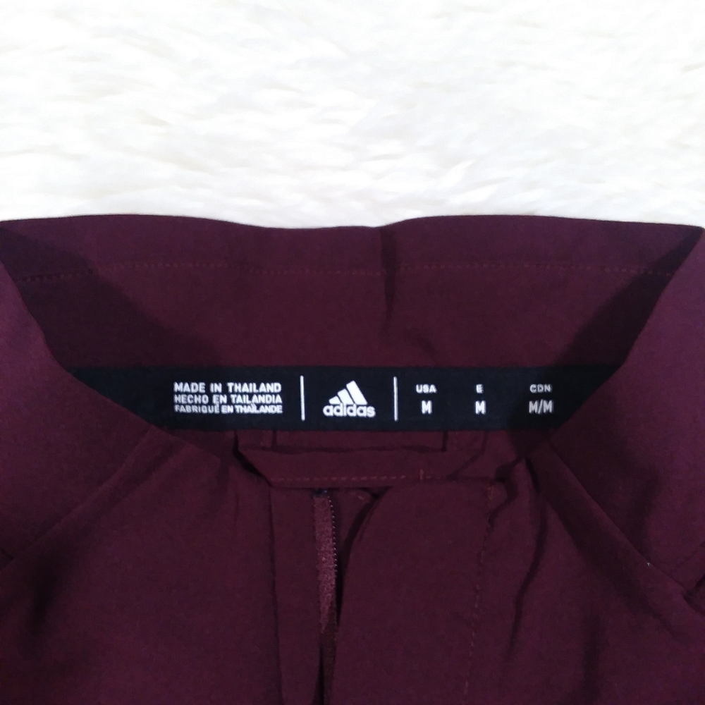 Adidas Game Mode 1/4 zip pullover small maroon - Picture 7 of 12